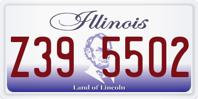 IL license plate Z395502