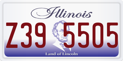 IL license plate Z395505