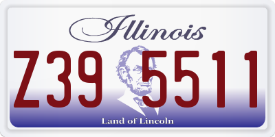 IL license plate Z395511