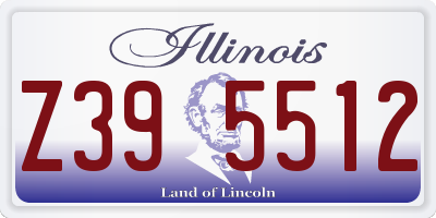 IL license plate Z395512