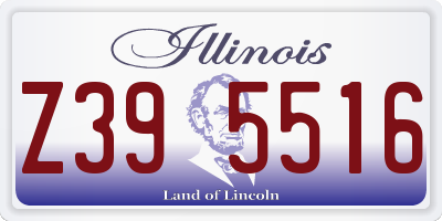 IL license plate Z395516
