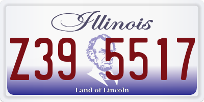 IL license plate Z395517