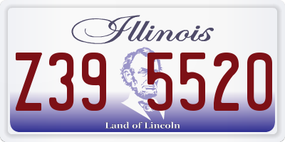 IL license plate Z395520