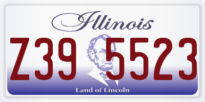 IL license plate Z395523