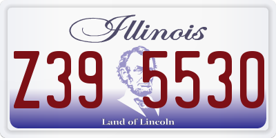 IL license plate Z395530