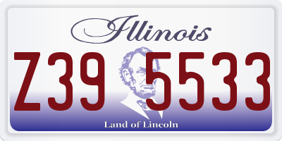 IL license plate Z395533