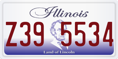 IL license plate Z395534