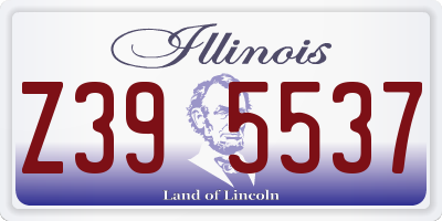 IL license plate Z395537