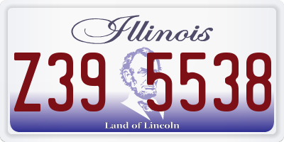 IL license plate Z395538