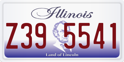 IL license plate Z395541