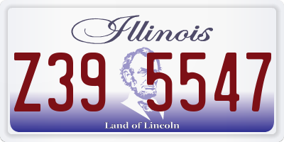 IL license plate Z395547