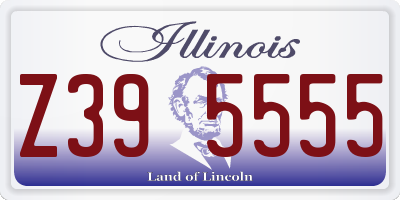 IL license plate Z395555