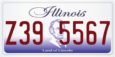 IL license plate Z395567