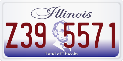 IL license plate Z395571