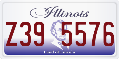 IL license plate Z395576