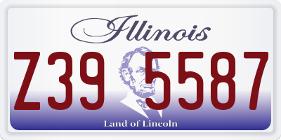 IL license plate Z395587