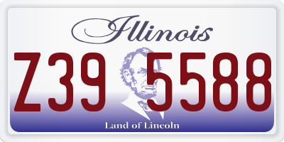 IL license plate Z395588