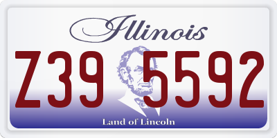 IL license plate Z395592