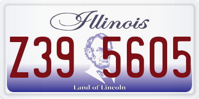 IL license plate Z395605