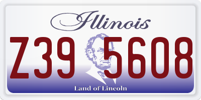 IL license plate Z395608