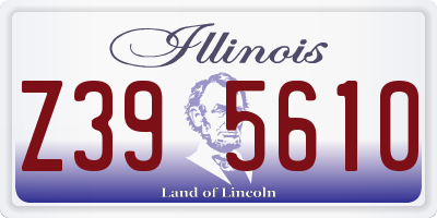 IL license plate Z395610