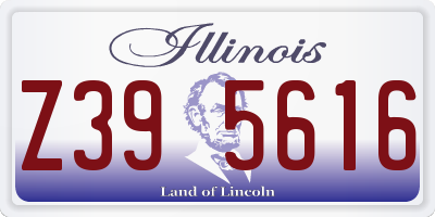 IL license plate Z395616