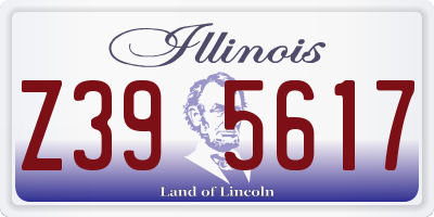 IL license plate Z395617