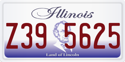 IL license plate Z395625