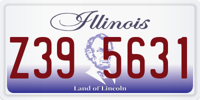 IL license plate Z395631
