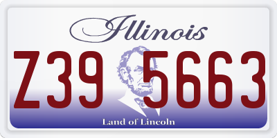 IL license plate Z395663