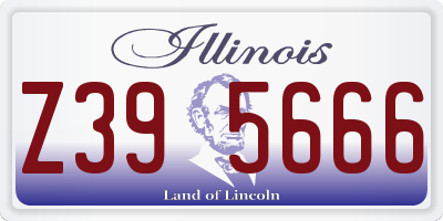 IL license plate Z395666