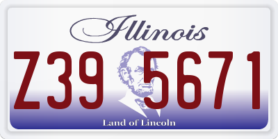 IL license plate Z395671