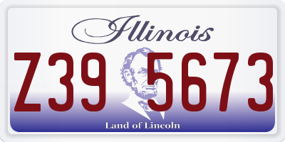 IL license plate Z395673