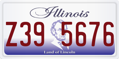 IL license plate Z395676