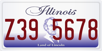 IL license plate Z395678