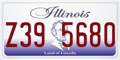 IL license plate Z395680
