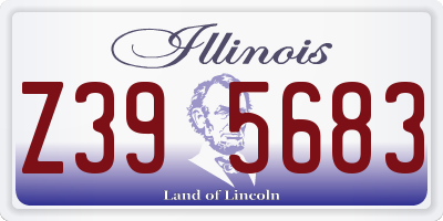 IL license plate Z395683