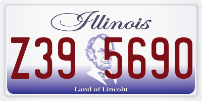 IL license plate Z395690