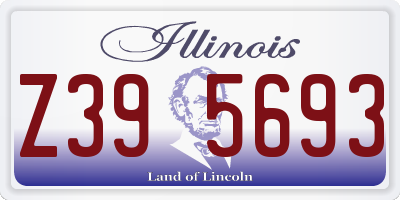 IL license plate Z395693