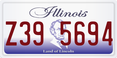 IL license plate Z395694