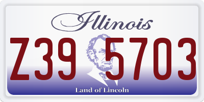 IL license plate Z395703
