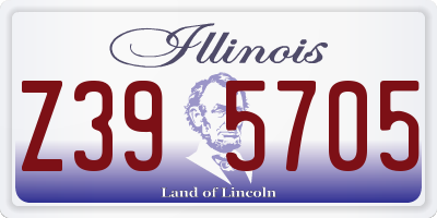 IL license plate Z395705