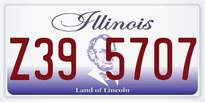 IL license plate Z395707
