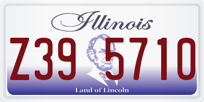 IL license plate Z395710