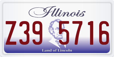 IL license plate Z395716