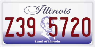 IL license plate Z395720