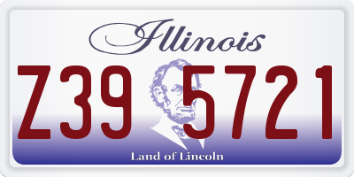 IL license plate Z395721