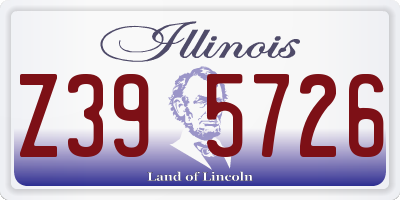IL license plate Z395726