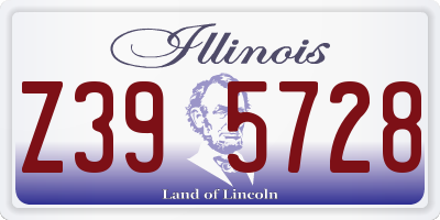 IL license plate Z395728
