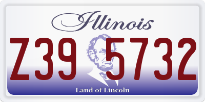 IL license plate Z395732